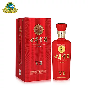 古井贡酒40.6度V9，500ml*4瓶