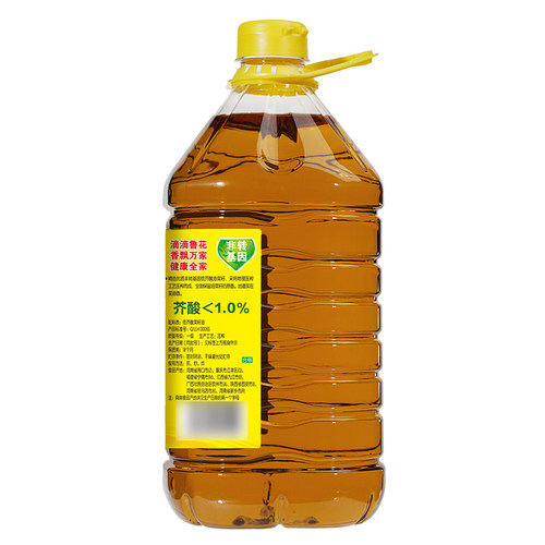 鲁花低芥酸特香菜籽油5L厨房食用油物理压榨香味浓郁 - 图1