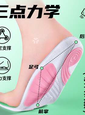 足印部落鞋垫适用萨洛蒙足弓支撑