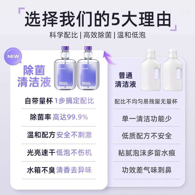 适用于云鲸洗地机清洁液S1/S1 Max/S2F1专用除菌清洁剂配件,淘宝优惠券,粉丝福利购,淘宝优惠卷