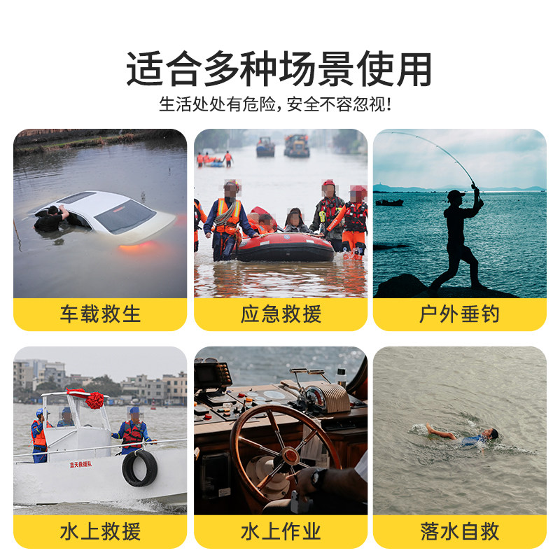 3W便携式落水保自动充气带破窗锤车载救生圈汽车溺水自救应急装备,淘宝优惠券,粉丝福利购,淘宝优惠卷