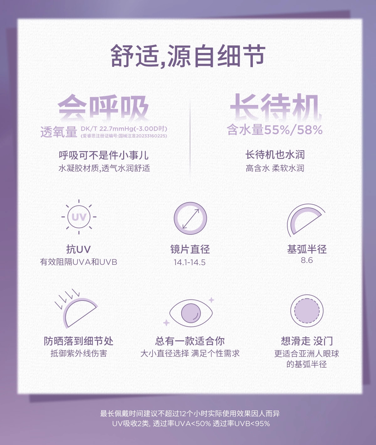 moody美瞳日抛10彩色隐形眼镜月光石高光迪士尼公主小直径水润