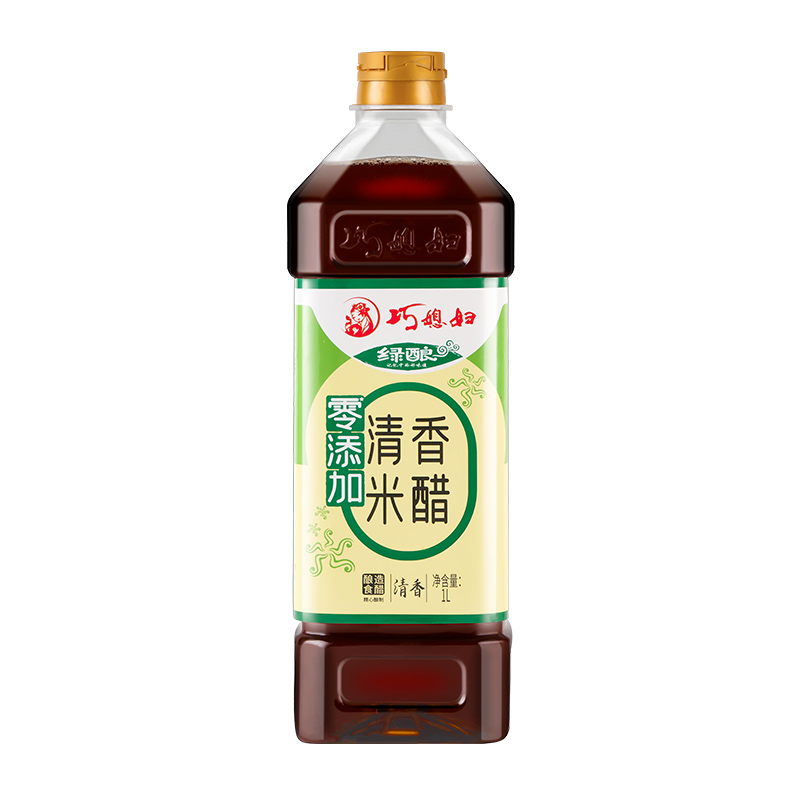 巧媳妇绿酿清香米醋1L酿造食醋酸甜凉拌炒菜香醋0%添加食品添加剂