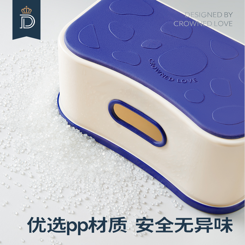 【新品】蒂爱儿童垫脚凳宝宝踩脚凳防滑洗漱洗脸手台阶脚踏凳板凳 - 图3