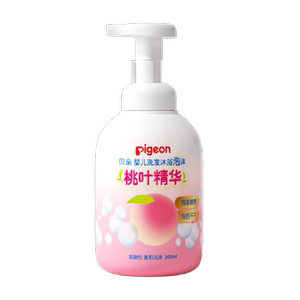 Pigeon贝亲儿童桃叶洗发水沐浴露500ml婴儿洗发沐浴二合一桃子水