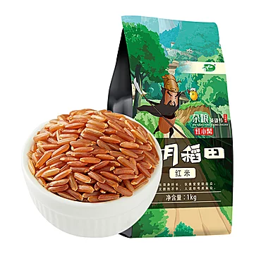 十月稻田五谷杂粮红大米1kg