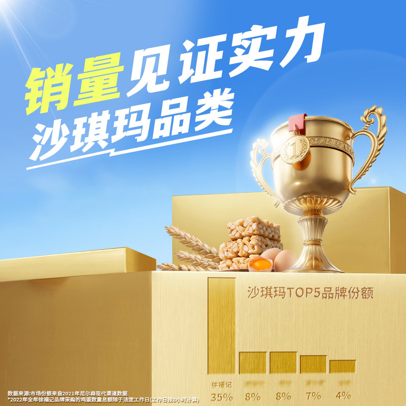 徐福记松软蛋酥味沙琪玛零食小吃休闲食品糕点独立小包装828g*2盒,淘宝优惠券,粉丝福利购,淘宝优惠卷