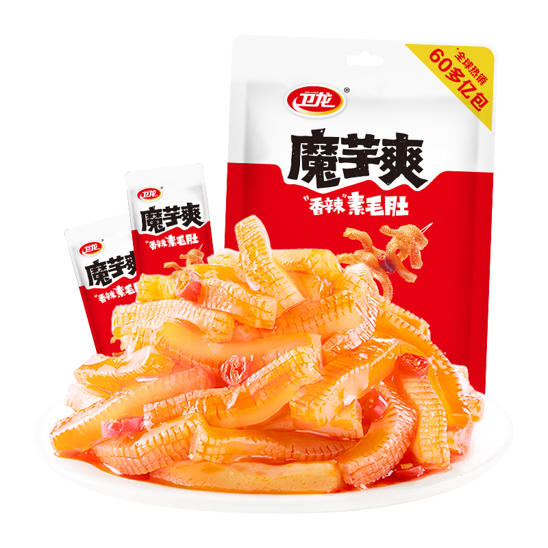 【直播专享】卫龙魔芋爽香辣味辣条180g*1袋解馋零食-图0