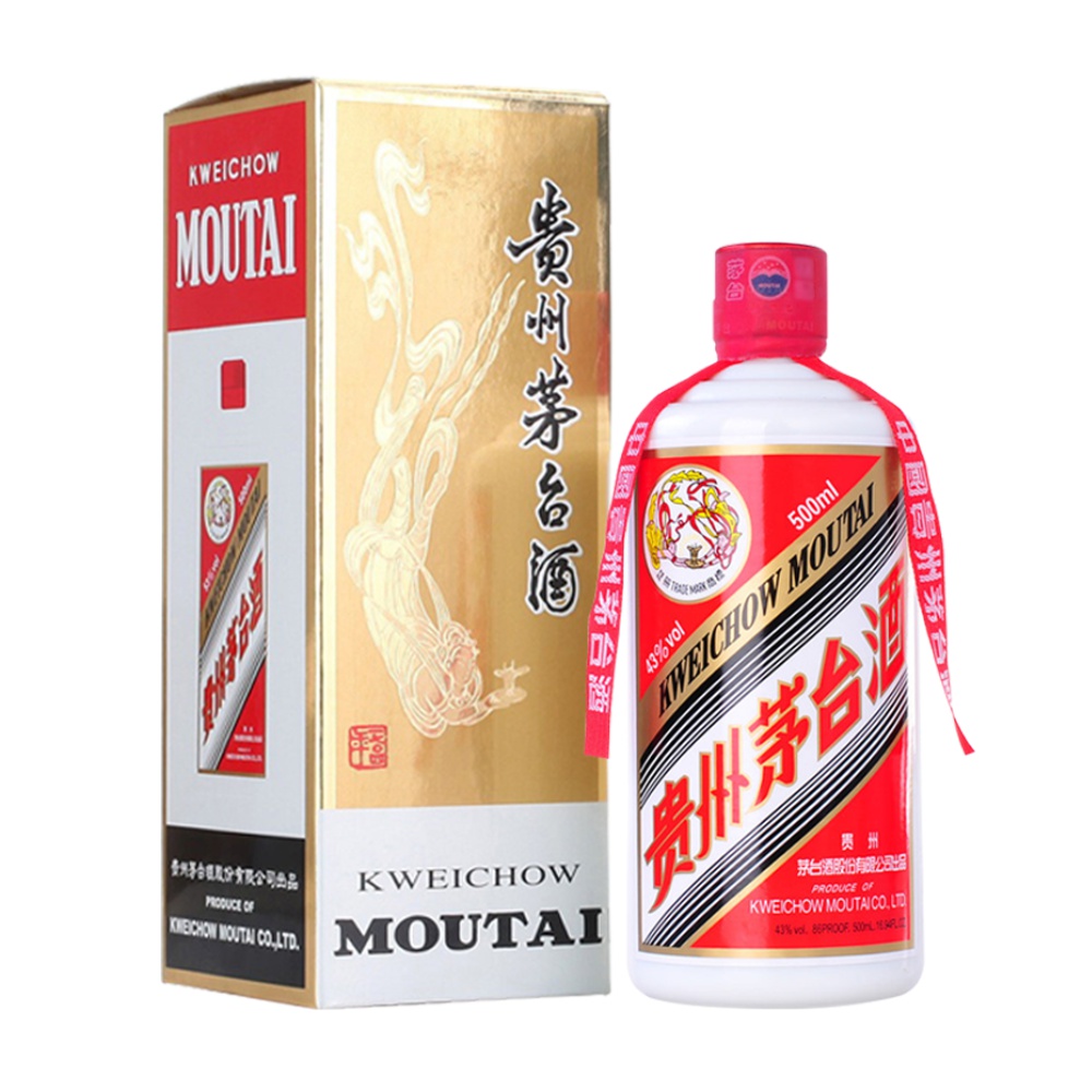 飞天贵州茅台酒（带杯）43%vol 500ml