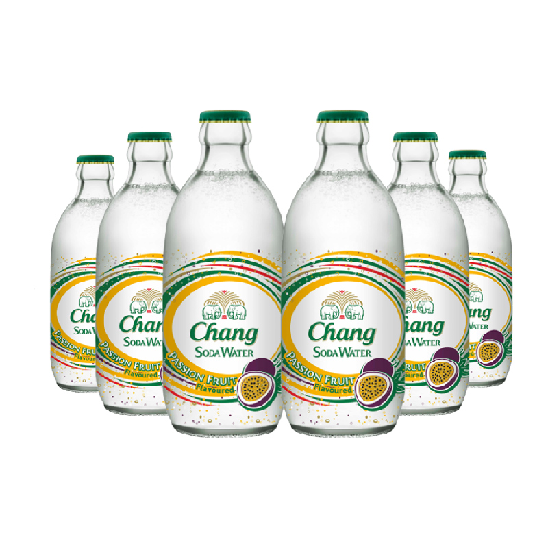 chang泰象苏打水百香果气泡汽水325ml*24瓶泰国进口饮料整箱囤货-图0