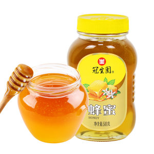 冠生园 百花蜂蜜500g/瓶 蜂蜜制品自然百花蜜蜂蜜冲饮茶饮无污染