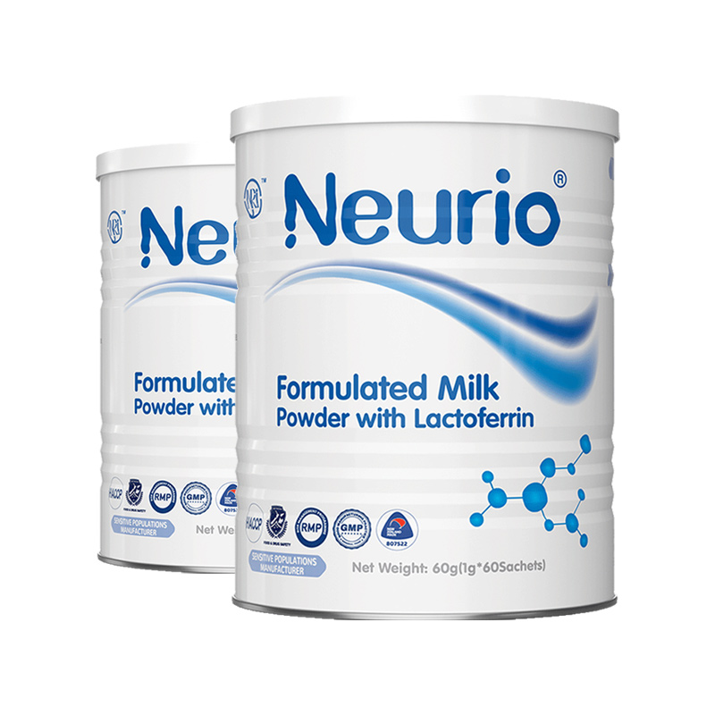 Neurio纽瑞优乳铁蛋白调制乳粉白金版60g*2罐儿童宝宝成长营养品 - 图0