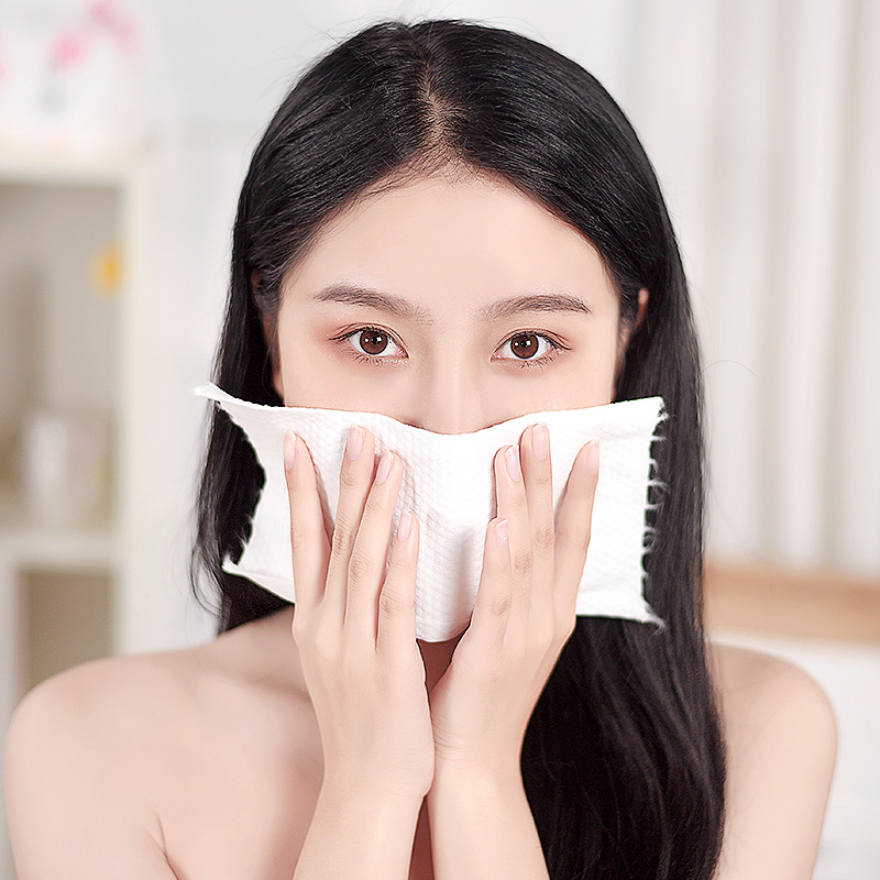 【花美惠】一次性洗脸巾棉柔巾约80抽