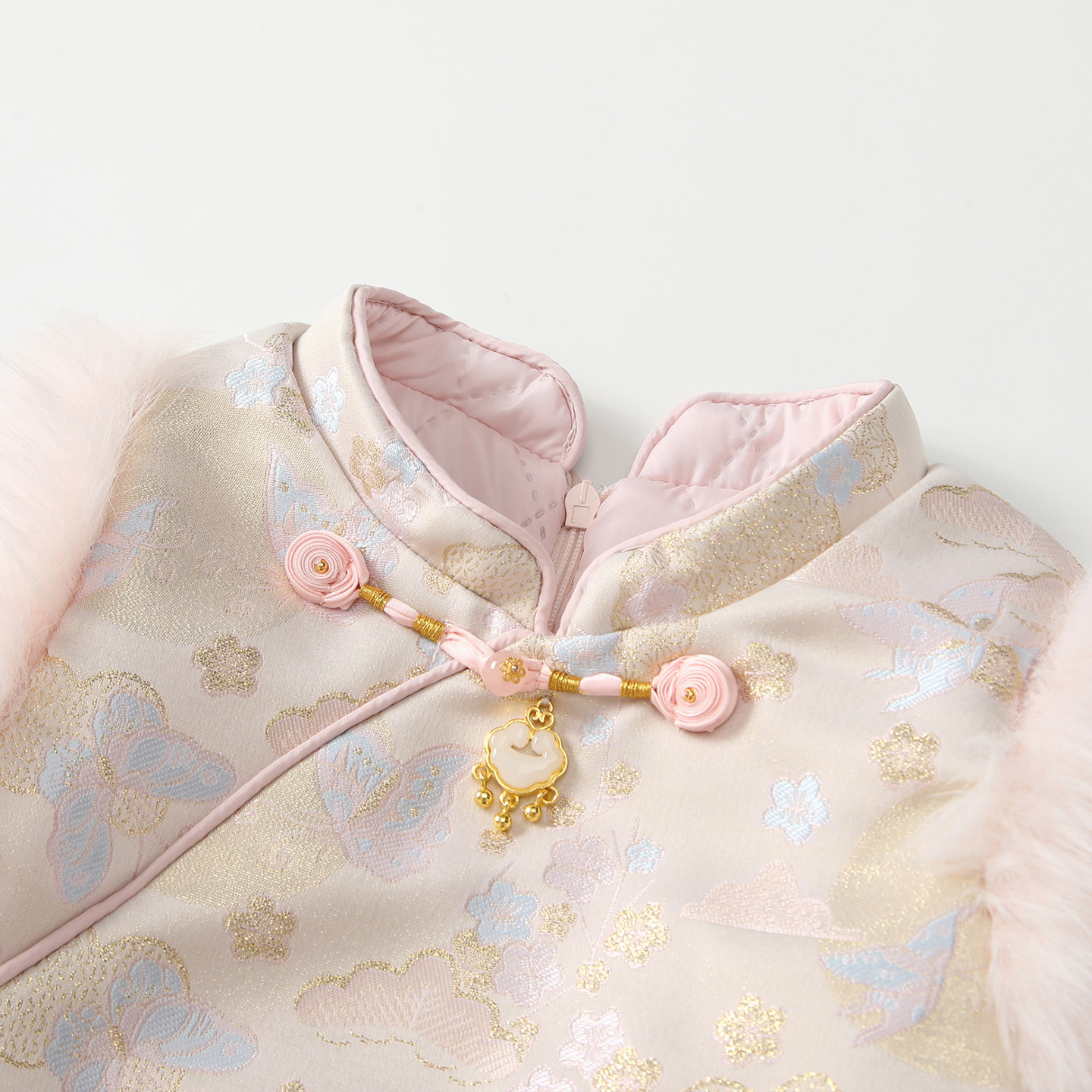 凡猎女童国风连衣裙冬装洋气儿童公主夹棉旗袍裙宝宝周岁礼服冬季,淘宝优惠券,粉丝福利购,淘宝优惠卷