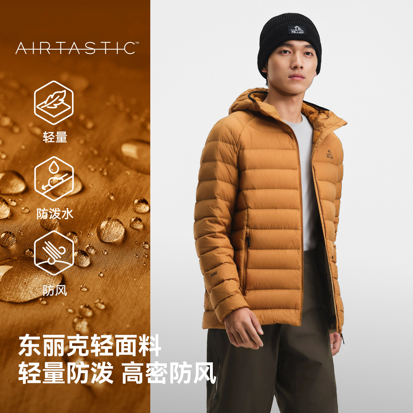 【经典3.0】伯希和轻薄排骨羽绒服800蓬女外套户外冲锋衣内胆男