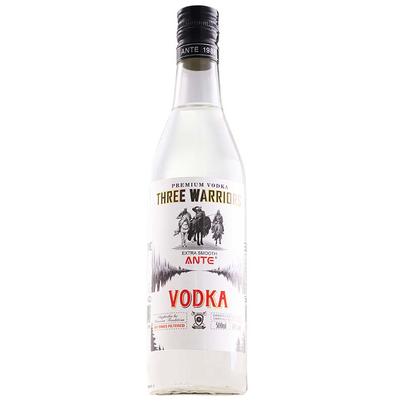 【正品行货】三勇士40度 烈酒蒸馏ANTE VODKA 原味伏特加500ml - 图3