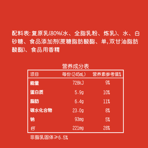 旺旺旺仔牛奶56民族版风味奶245ml*10罐学生早餐奶儿童礼盒装 - 图3