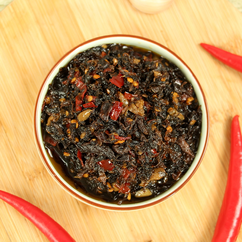 干饭兄弟湘集6号梅干菜下饭菜240gx2瓶湖南特产辣椒酱蒸肉拌饭酱 - 图0