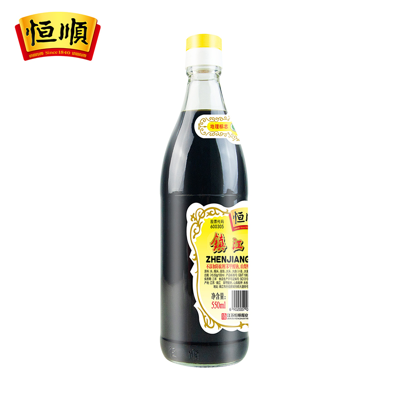 恒顺K型香醋550ml*2瓶香醋 镇江特产 蘸料醋 炒菜家用调料食用醋 - 图2