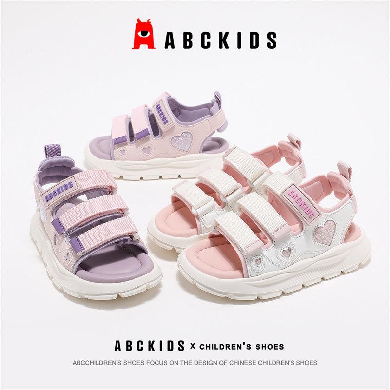 Abckids girls new children's summer sandals