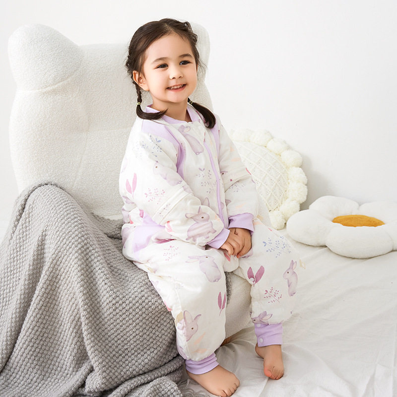 婴儿睡袋分腿秋冬款夹棉加厚宝宝纯棉儿童防踢被四季通用防惊跳,淘宝优惠券,粉丝福利购,淘宝优惠卷