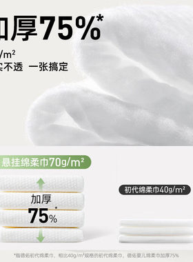 德佑壁挂洗脸巾不易掉絮双面纹