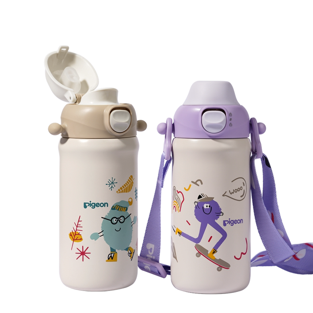 Pigeon children's thermos cup 316 stainless steel straw cup