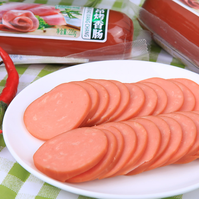 金锣火腿肠里昂烤香肠220g*2支烟熏风味
