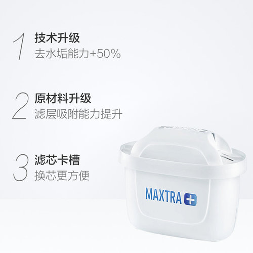 德国BRITA碧然德净水器滤芯家用Maxtra加强效减少水垢滤芯厨房 - 图1