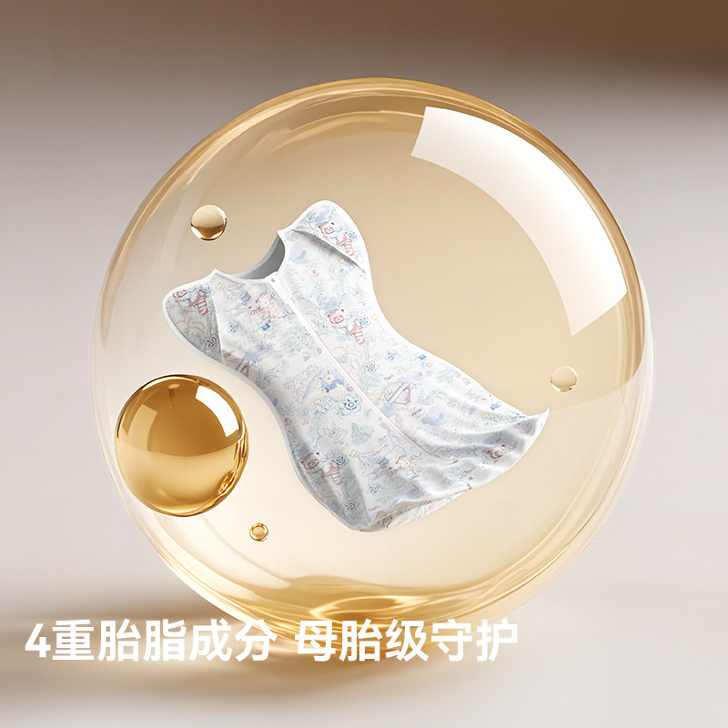 贝肽斯[胎脂皮]婴儿防惊跳睡袋宝宝投降式襁褓防惊吓包巾睡觉神器