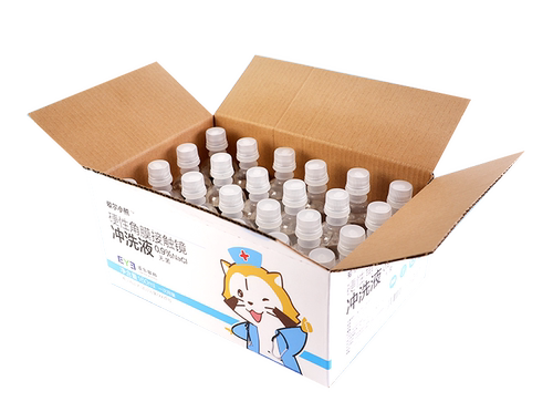 爱尔小熊冲洗液硬性角膜塑形镜冲洗液OK镜冲洗盐水160ml*24瓶*4箱 - 图3