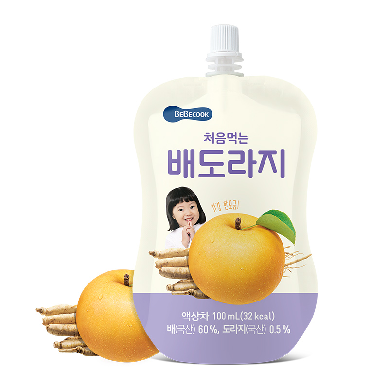 BEBECOOK果汁饮品桔梗梨汁100ML*10袋