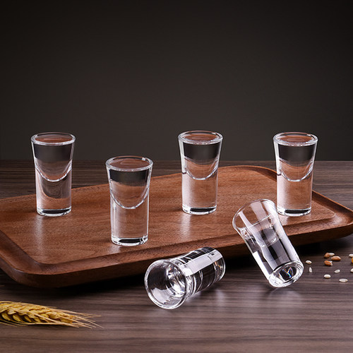 Cliton子弹白酒杯厚实杯底圆润杯口6只装15ml容量刚刚好 - 图1