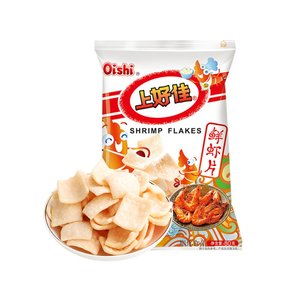 Oishi/上好佳薯片零食鲜虾片80g/袋卖部食品网红美食办公室小吃