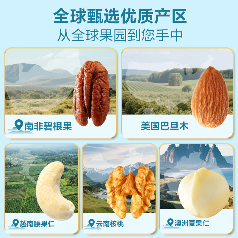 良品铺子每日坚果罐装混合干果腰果碧根果巴旦木孕妇营养健康零食,淘宝优惠券,粉丝福利购,淘宝优惠卷