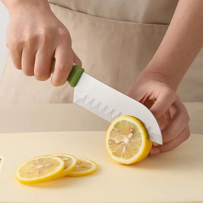 卡罗特菜刀家用厨房切片刀切菜切肉水果刀辅食不锈钢女士厨刀锋利