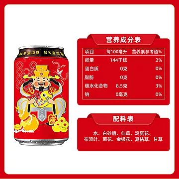 【12罐】新春财神罐加多宝凉茶[2元优惠券]-寻折猪