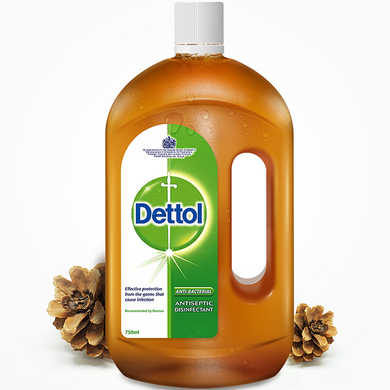 天猫超市Dettol/滴露 阿联酋进口消毒液 750ml*2瓶 超值组合装  除螨杀菌2