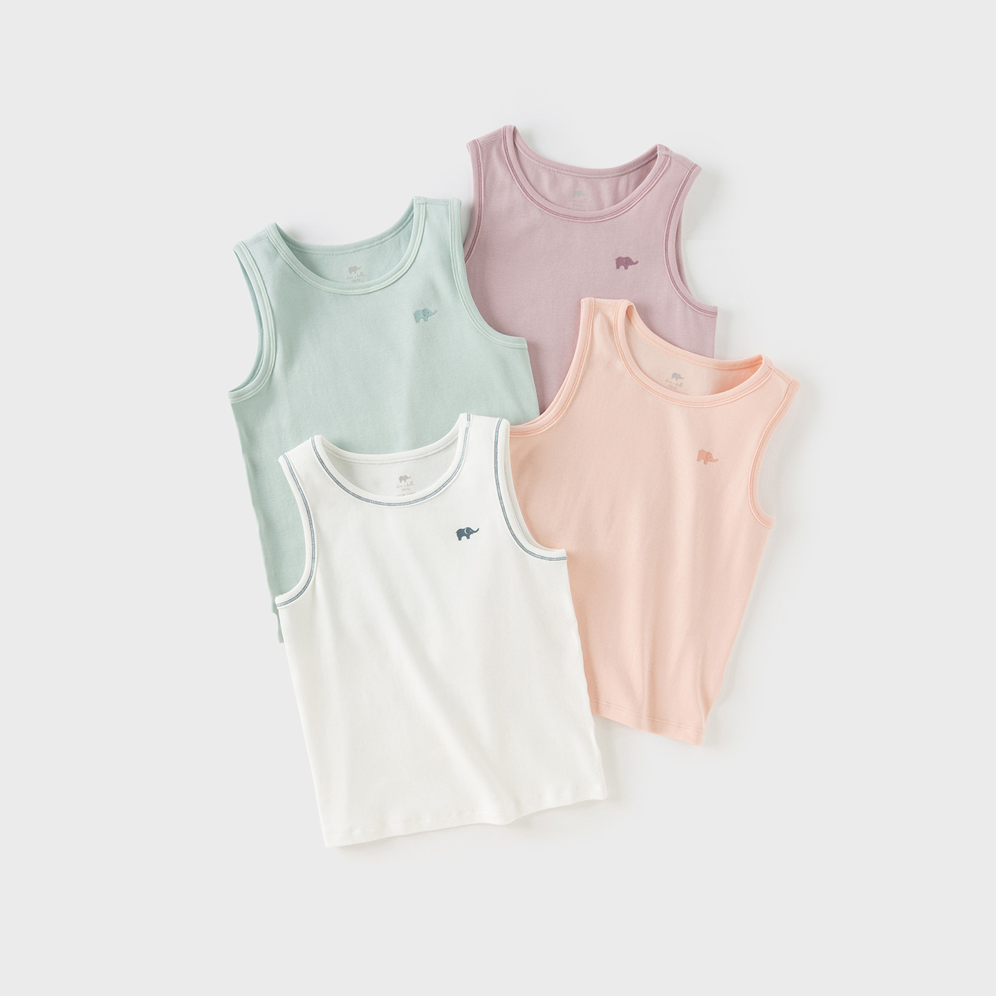 戴维贝拉儿童背心女童男童T恤宝宝白色上衣吊带婴儿2025秋装新款,淘宝优惠券,粉丝福利购,淘宝优惠卷