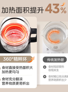 美的养生壶1.8L大容量全自动恒温