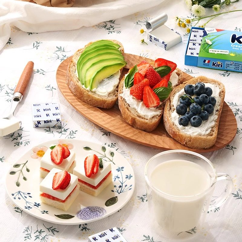 Kiri凯芮进口涂抹型原味奶油芝士再制奶酪97.8g*2早餐烘焙助手,淘宝优惠券,粉丝福利购,淘宝优惠卷