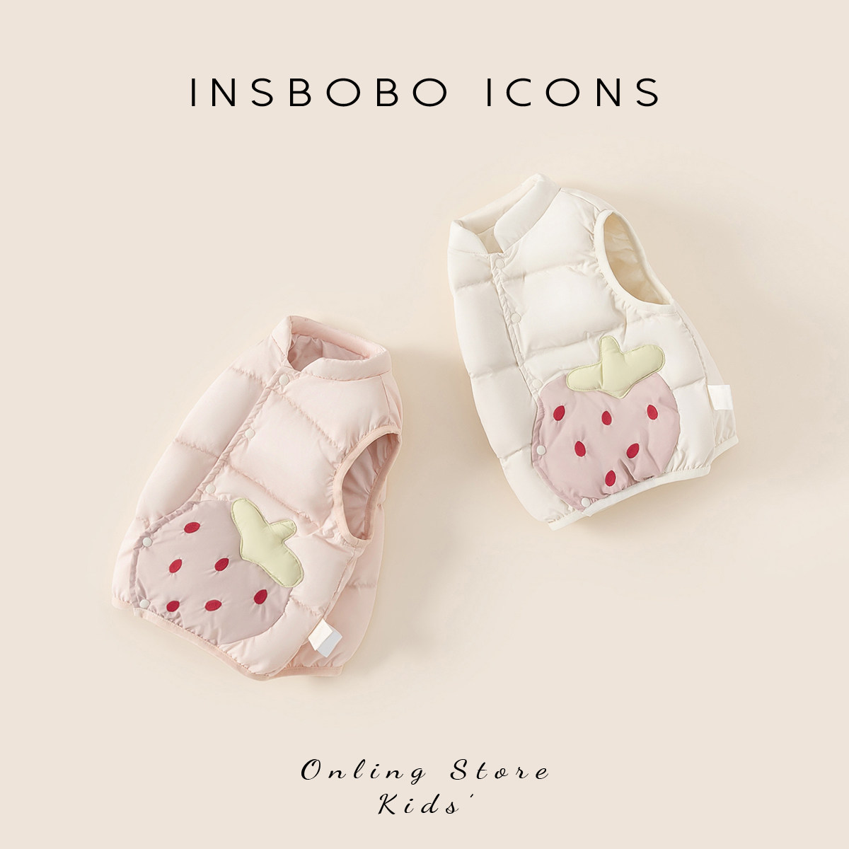 INSbobo女宝羽绒服冬季婴幼儿羽绒内胆2025秋冬新款女童羽绒马甲,淘宝优惠券,粉丝福利购,淘宝优惠卷
