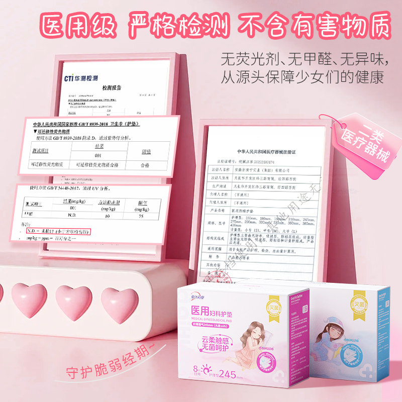 医用卫生巾械字号姨妈巾无菌灭菌医护垫巾医疗级产后经期防侧漏女,淘宝优惠券,粉丝福利购,淘宝优惠卷