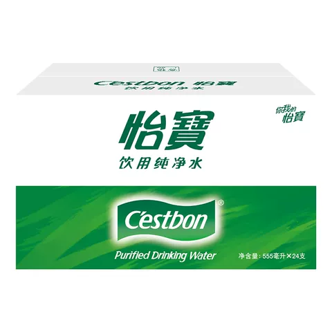 【下拉有秒杀价】怡宝饮用水纯净水非矿泉水555ml*24瓶整箱装水 图片 4