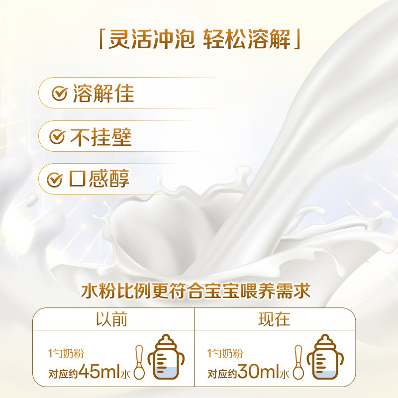 【新国标】惠氏启赋蓝钻2段6-12月HMO较大婴儿配方奶粉350g/罐