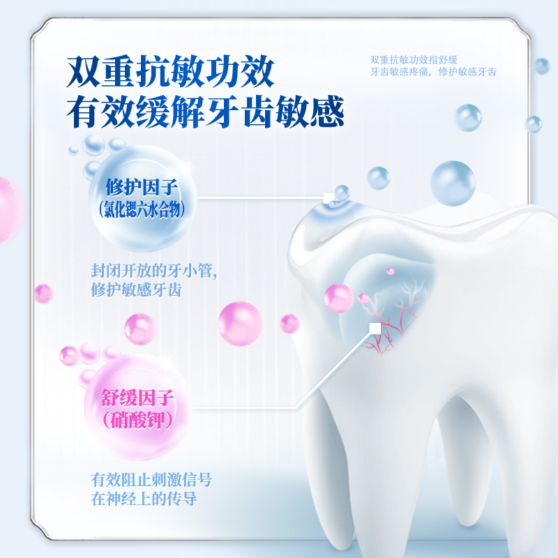 冷酸灵专研抗敏护龈牙膏100g*1支牙龈修护舒缓敏感清新口气 - 图2