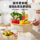 Double gun double-layer kitchen wash basin drain basket