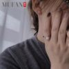 Mufan one-word opening adjustable pearl ring