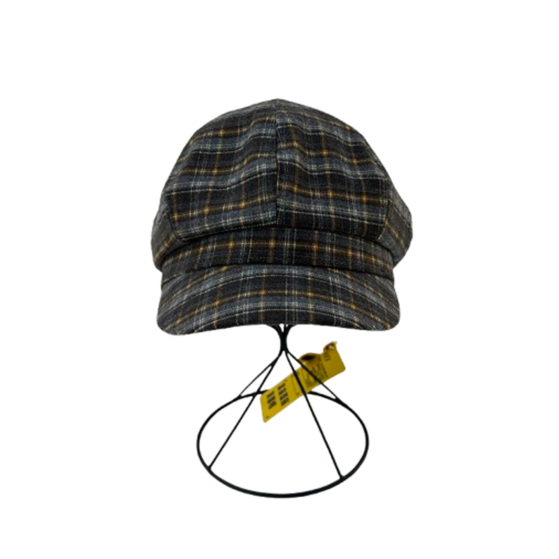 KKV复古格纹贝雷帽秋冬复古文艺百搭时尚显脸小画家帽子八角帽潮 - 图3