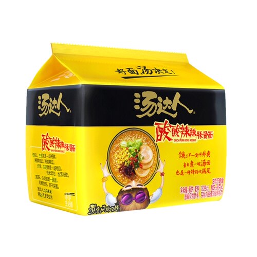 统一方便面  汤达人酸酸辣辣豚骨拉面速食泡面早餐 - 图0
